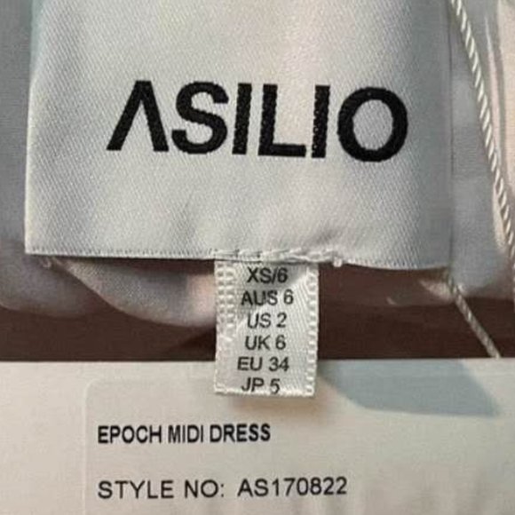 Asilio Epoch Stripe One Shoulder Dress NWT Size 2 - Picture 2 of 2